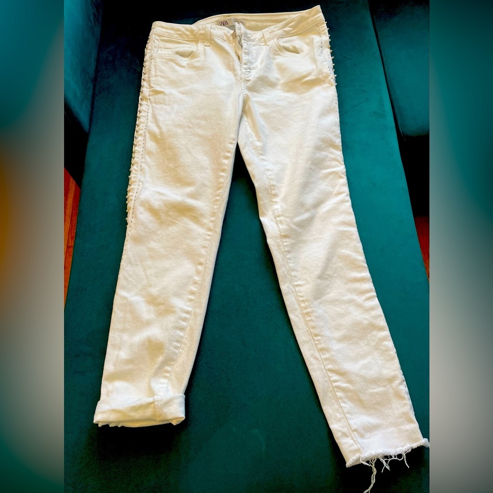 White pants.
